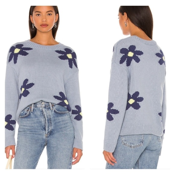 RAILS XXL Zoey Daisey Knit Flower Print Pullover Sweater - Picture 1 of 12